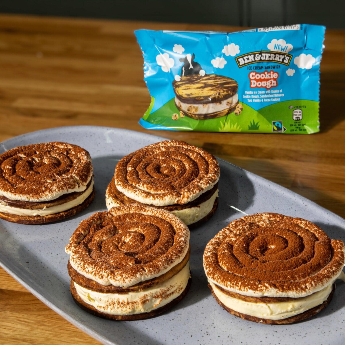 A No‑bake Tiramisu Twist with an Ice‑cream Sandwich Shortcut.